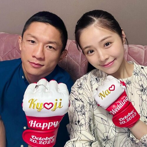 「イチャイチャやん」堀口恭司＆元RIZINガールズ川村那月、おそろコーデ夫婦ショットがラブラブすぎる「理想の夫婦」