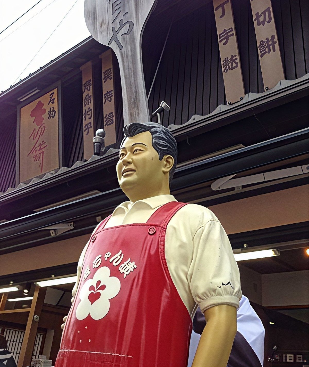 『梅宮辰夫漬物本舗』の辰ちゃん像