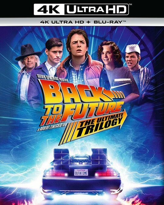 『バック・トゥ・ザ・フューチャー トリロジー 35th アニバーサリー・エディション 4K Ultra HD + ブルーレイ』のパッケージ画像(画像はAmazonより )